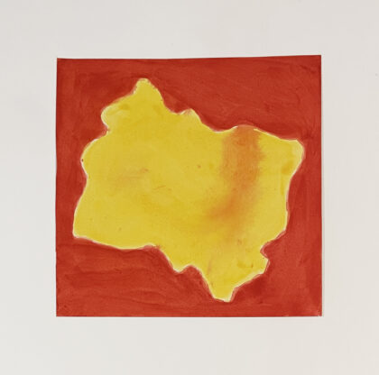 Giuseppe Marasco - Mex US Border, Rotated, Mayan orange (Borderline Series)